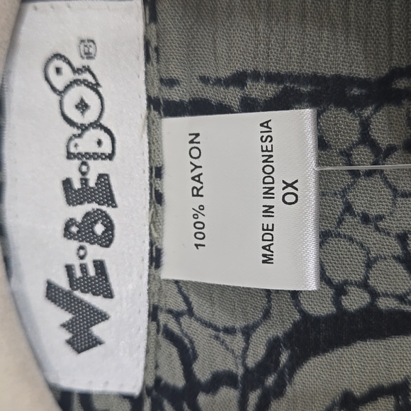 *NWT* We Be Bop Green-Gray/Black Tunic Top/Dress Floral Artsy Lagenlook, size 0X - Picture 5 of 12